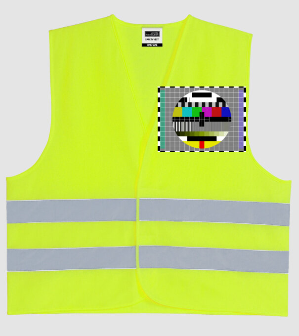  minta neonsárga pólón