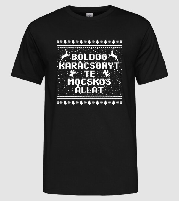  minta fekete pólón