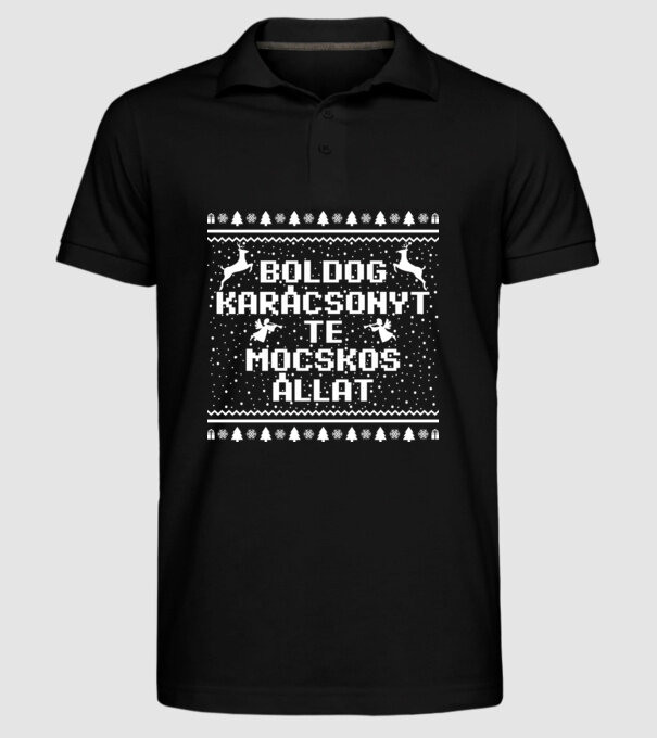  minta fekete pólón